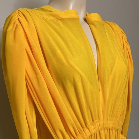 PROENZA SCHOULER SHEER DRESS WITH CAPE SLEEVES AND PLEATED SKIRT - Picture 3 of 13